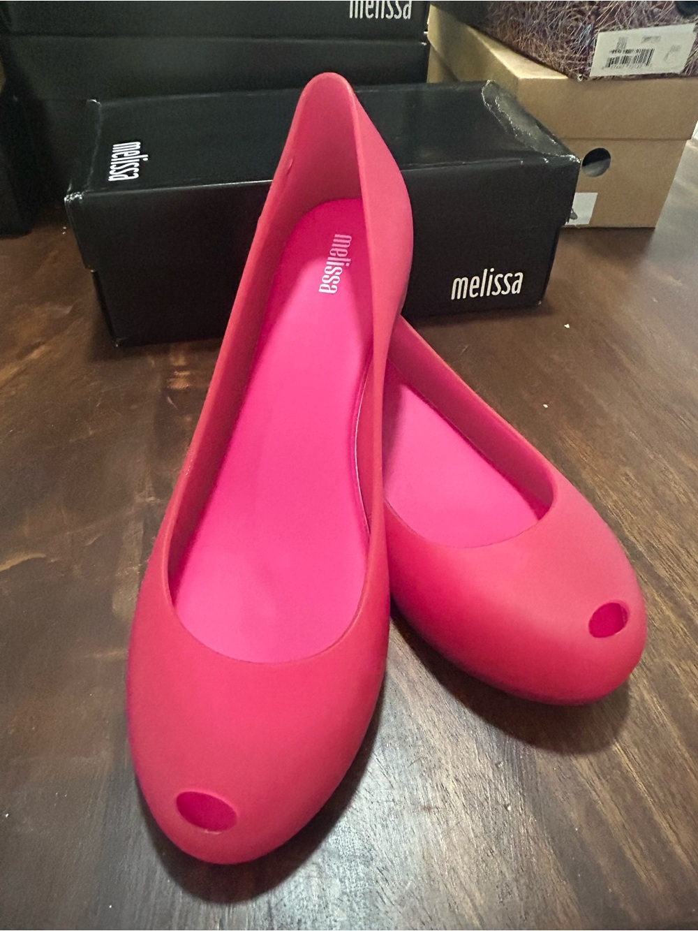Melissa Pink Ballet Flats NWT